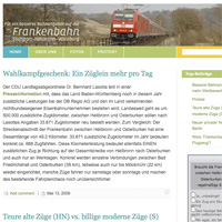 Weblog Frankenbahn